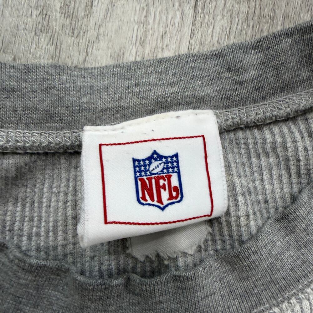 Vintage Green Bay Packers Thermal Shirt Men's Extra Large Gray 90s Long Sleeve - Picture 4 of 7